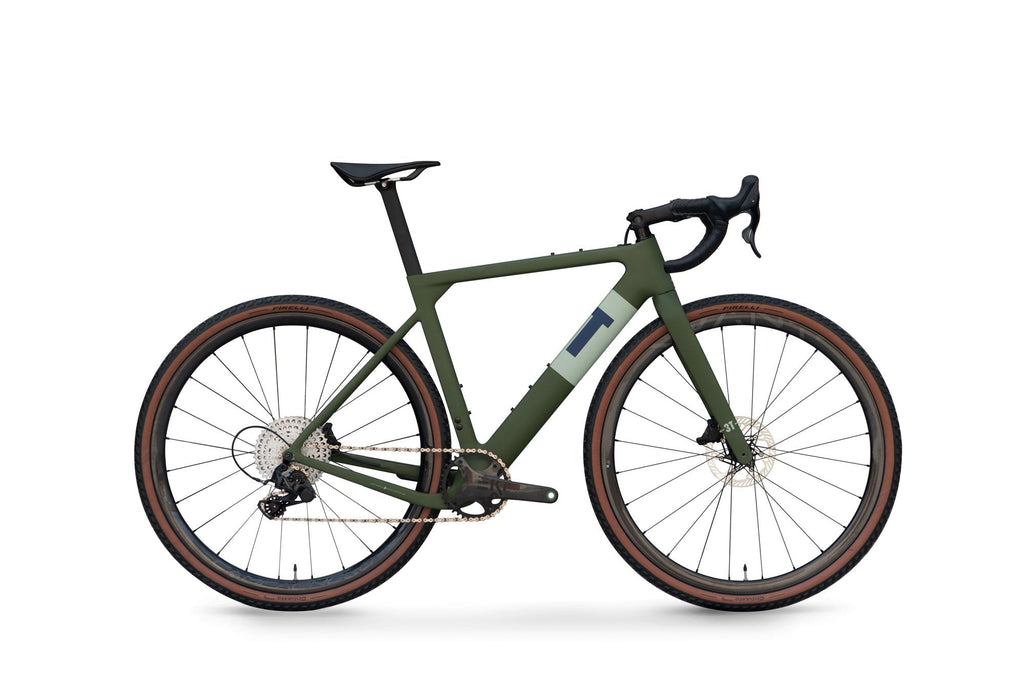 Limited edition Exploro Team Desert Sage with carbon Levante wheels